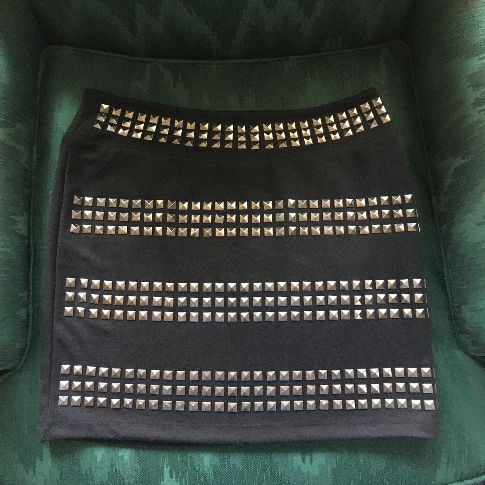 Studded Mini Skirt